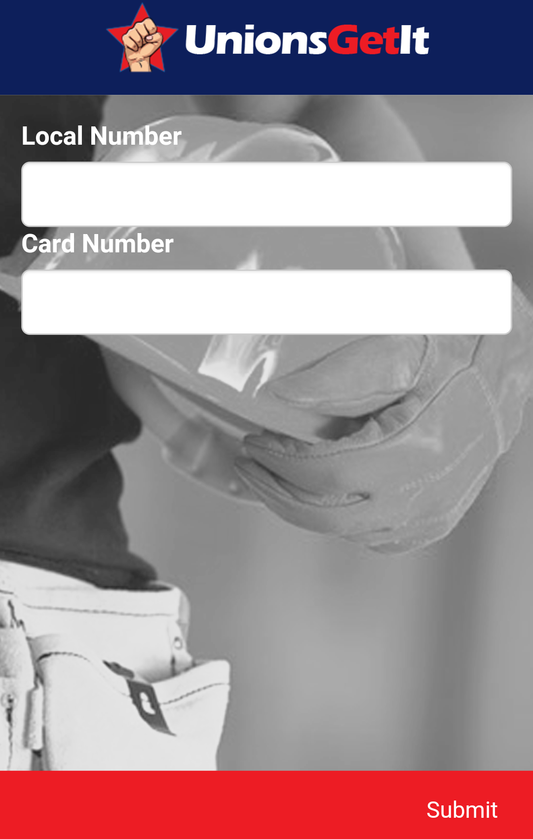 UGI Login Screen 1