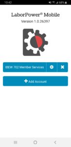 Step 10) Tap the “IBEW 702 Member Services” button to enter the application.