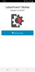 Step 2) Tap the “Add Account” button